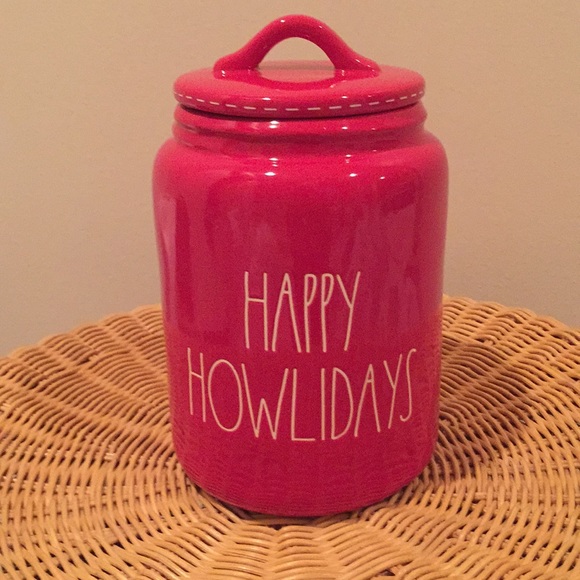 Rae Dunn Other - Rae Dunn “Happy Howlidays” ceramic canister